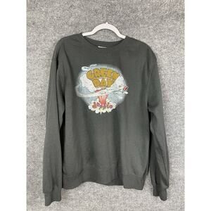 Green Day Sweatshirt XXL Gray Bad Year dookie Graphic Band‎ Pullover
